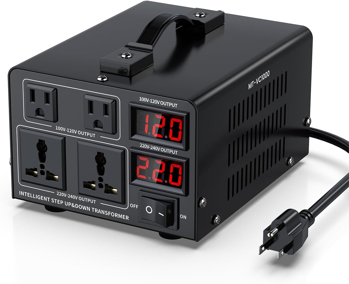 1000W Voltage Converter Transformer Step Up/Down Converter 110/120 Volt