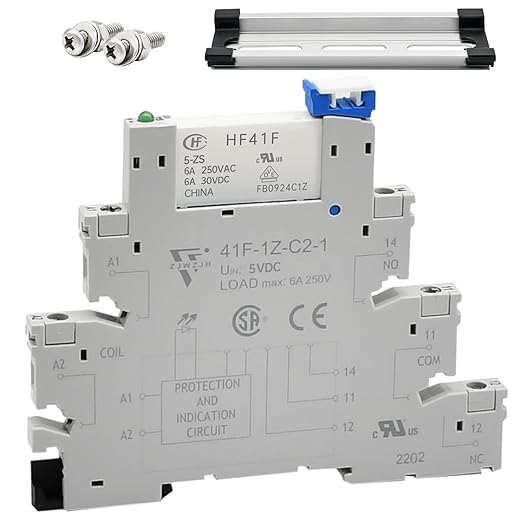 Electromagnetic Relay 5VDC SPDT 6Amp, Power Relays by ZJWZJH