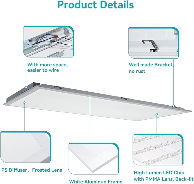 VocgoUU 2x4 LED Flat Panel Light - Image 6