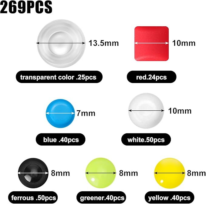 245PCS Bump Dots for Visually Impaired, Low Vision Aids Adhesive Bump Dots - Image 2