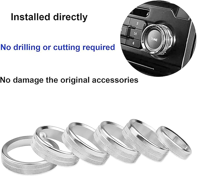 Knob Cover for F150 AC Climate Control Switch/Trailer/4WD/VOL/Tune Button - Image 6