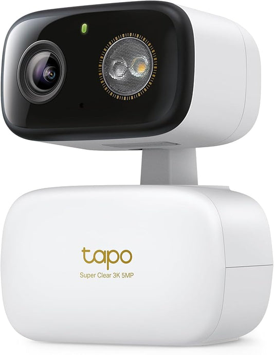 Tapo 3K 5MP Pan/Tilt Indoor/Outdoor Security Camera, Free Person/Vehicle/Baby by Tapo
