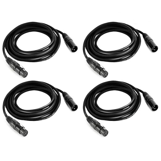 MFL. 10 ft Flexible DMX Cable 3 Pin Signal XLR Male to Female Cable Wire - Image 4