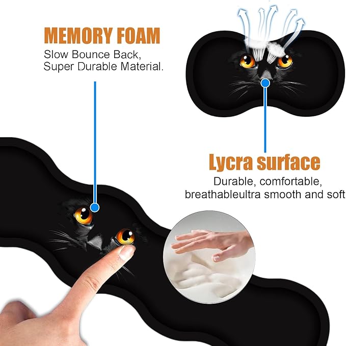 4 in 1 Ergonomic Keyboard Wrist Rest & Mouse Pad Wrist Rest Set, Large XXL - Image 5