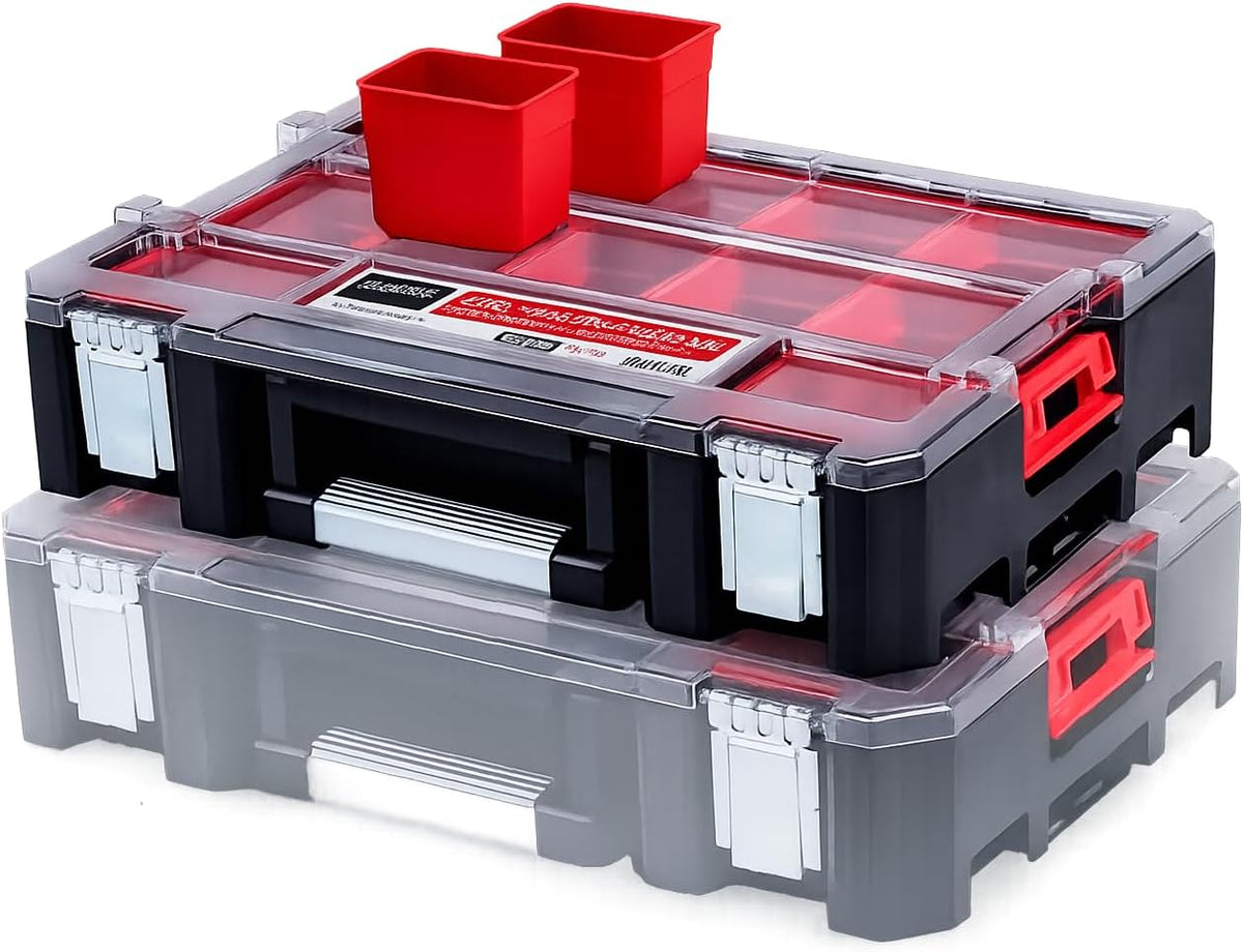 deep tray organizer box – heavy-duty tool storage, main product view