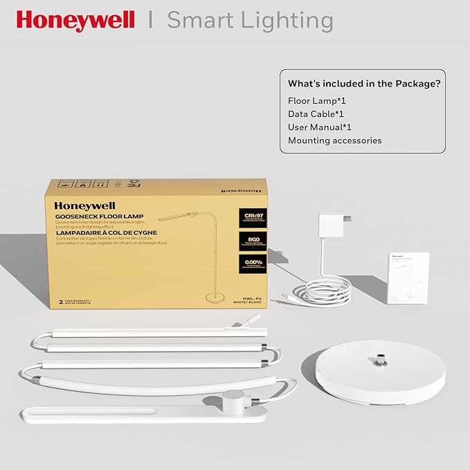 Honeywell LED Floor Lamp, F4 Sunturalux™ Gooseneck Reading Floor Lamp, Super - Image 7