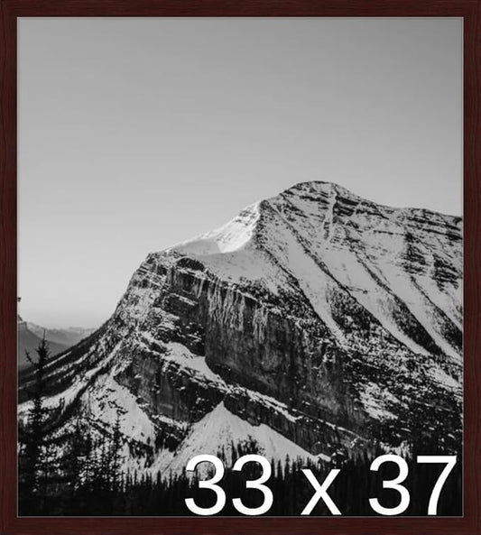 Frame It Easy 33 x 37 Merlot Wood Frame by FrameItEasy