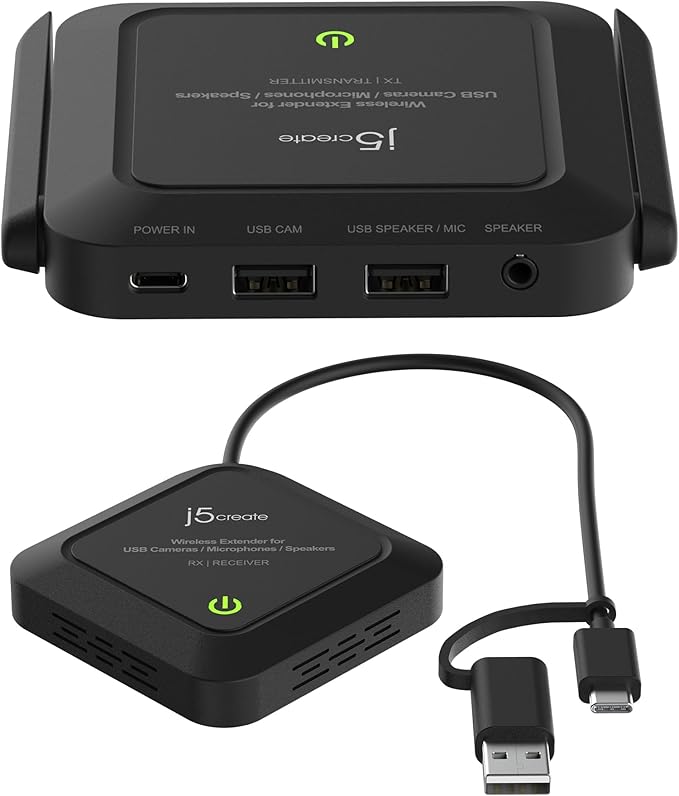j5create Wireless Extender for USB Webcam, Microphones, or Speakers, No USB - Image 2