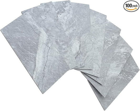 AULIGET 100-Piece Peel and Stick Backsplash Wall Tiles, Laundry Room by AULIGET