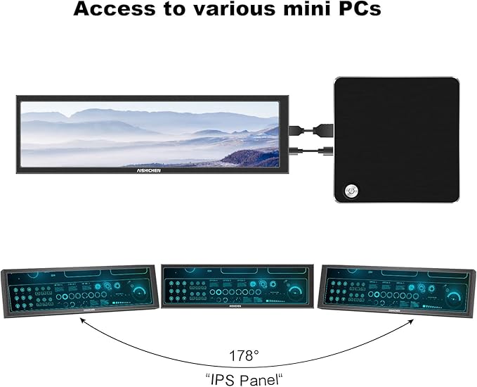 8.8 Inch PC Temperature Display, PC Sensor Panel Display, Computer Temp Monitor - Image 6