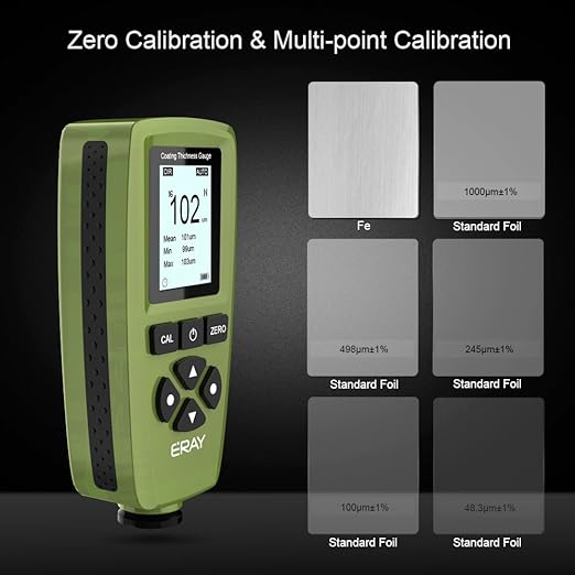 Mil Thickness Gauge, Coating Thickness Gauges, ERAY Paint Depth Gauge Meter - Image 5