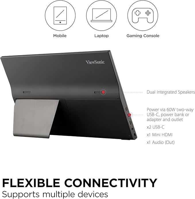 ViewSonic VA1655 15.6 Inch 1080p FHD IPS Portable Monitor - Image 5