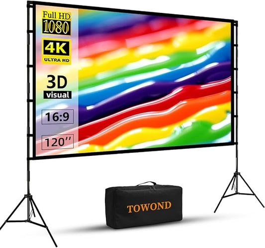 TOWOND Outdoor Projector Screen by TOWOND-JLFOfficial