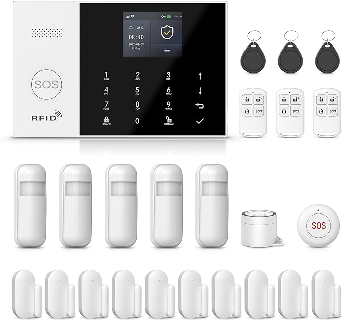 PGST WiFi Alarm System for Home Security, Motion Detector, SOS Button, APP by PGST
