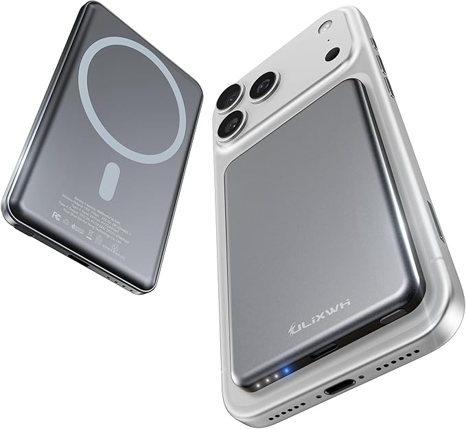 ULiXWH for Magsafe Portable Charger for iPhone, 2025 Upgrade 5000mAh Fast by ULiXWH
