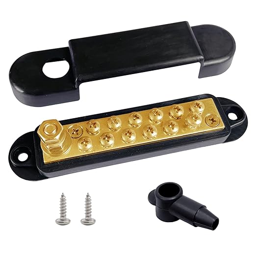 1/4" Stud Power Distribution Block Bus Bar - Image 4