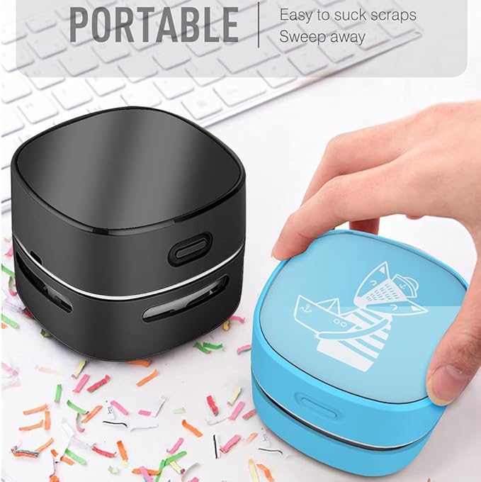 ODISTAR Desktop Vacuum Cleaner, Mini Table dust Sweeper Energy Saving, High - Image 3