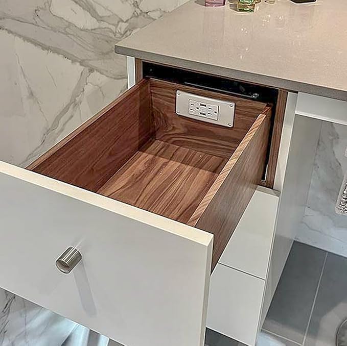 My Tidy Space Low Profile Combo USB-A USB-C 15 Amp in Drawer Docking Station - Image 5