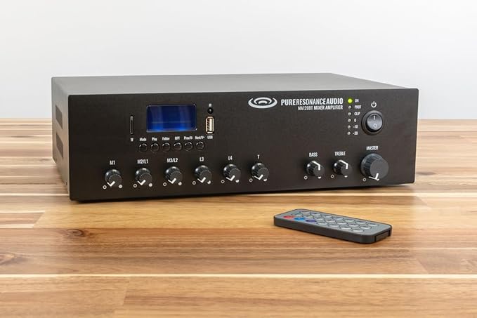Pure Resonance Audio MA120BT 120W 7-Channel Bluetooth Mixer Amplifier - Image 6