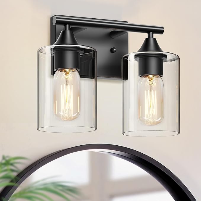 XPEHK Vanity Lighting Fixtures, 2-Light Bathroom Lights Over Mirror, Modern - Image 3