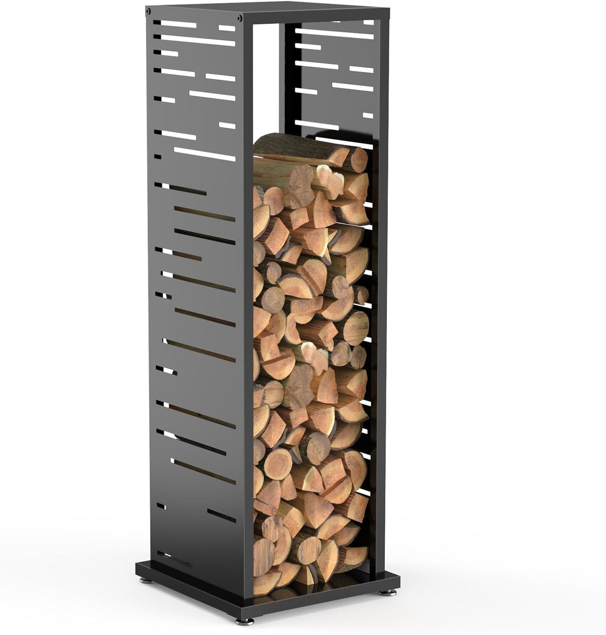 4ft firewood rack indoor, wood rack, metal, 1000, main product view