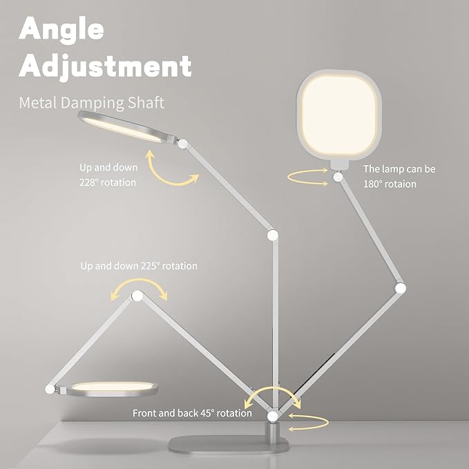 LED Desk Lamp for Home Office, Desk Light for Video Call, 3 Color Temperature - Image 5