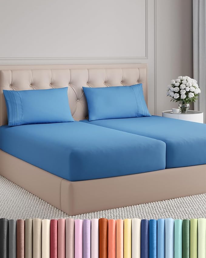 Split King Size 5 Piece Sheet Set by CGKUnlimited