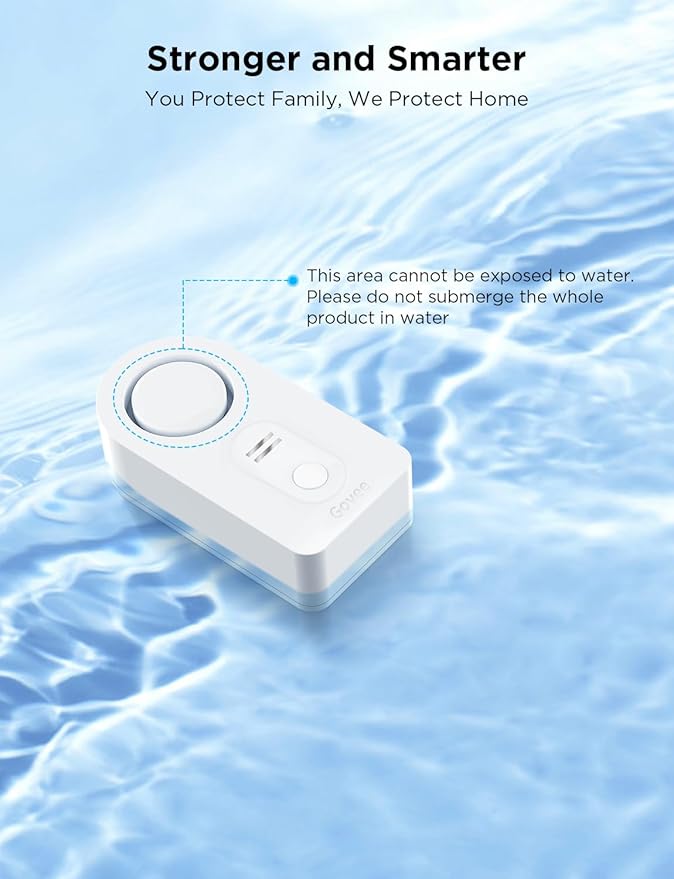 Govee WiFi Water Sensor 1 Pack, Smart Water Leak Detector, 100dB Adjustable - Image 7