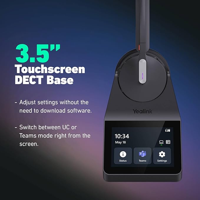 Yealink HA64 Pro Wireless DECT & Bluetooth Headset - Image 3