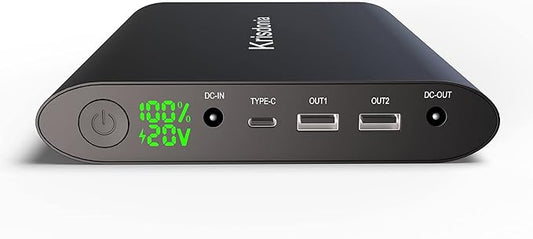 Krisdonia 50000mAh Laptop Power Bank 5/9/12/16/19/20V Portable Laptop Battery by MultifunctionalPowerBankforEmergency