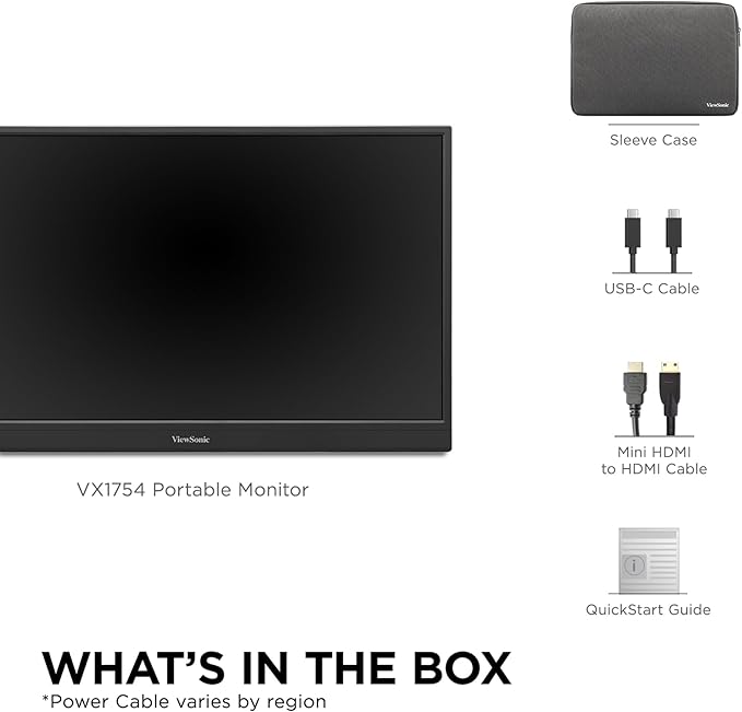 ViewSonic VX1754 17 Inch 1080p IPS Portable Gaming Monitor - Image 7