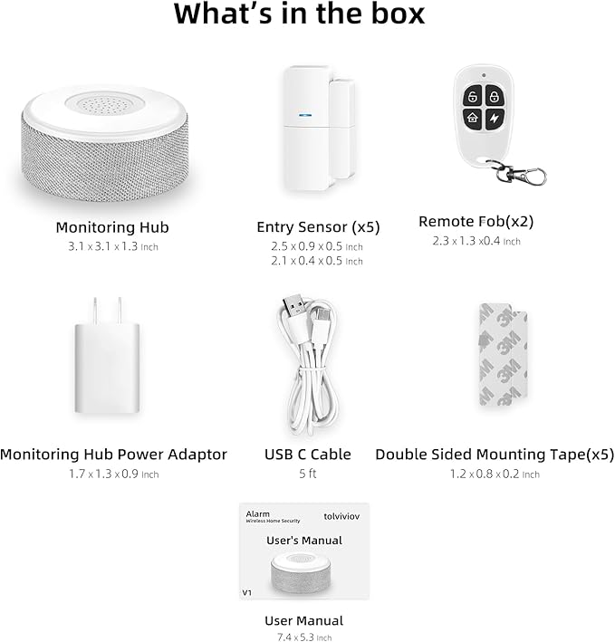 WiFi Door Alarm System, Wireless DIY Smart Home Security System, - Image 9