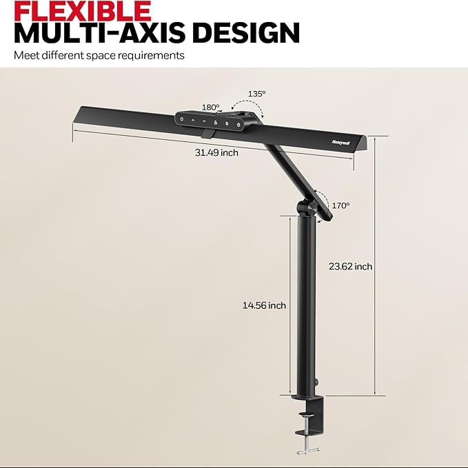 Honeywell LED Desk Lamp with Clamp - Image 7