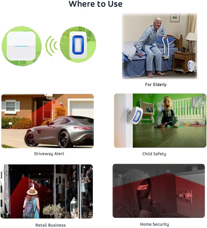 EverNary Bed Alarm for Elderly Dementia Patients, Portable Wireless Caregiver - Image 3