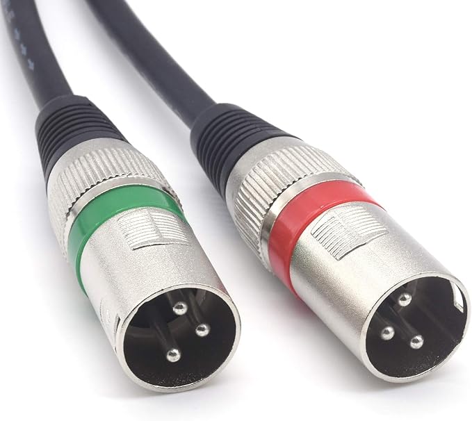 SiYear 10FT 6.35mm TRS Male Plug to 2 Dual XLR Male Stereo Unbalanced Y - Image 4