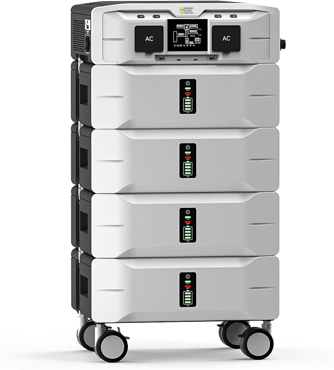 IEE 10.24kWh Portable Power Station SP5000, 120/240V Solar Generator 5000W AC by EnerVikSolargeneratorforhomeuse