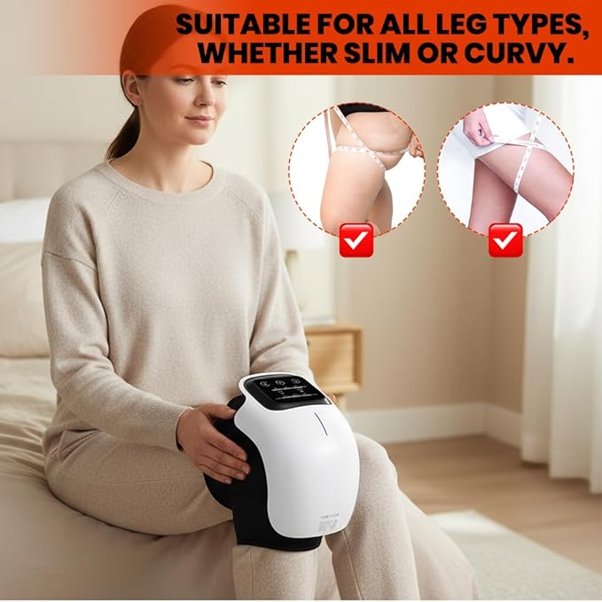 ROVIA 2026 New Portable Comfort Electric Knee Massager, 3-in-1 Rechargeable - Image 7