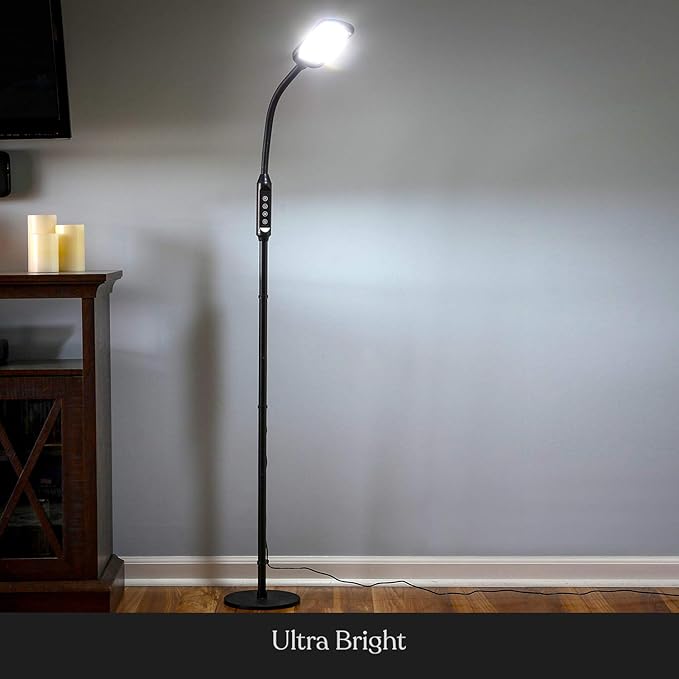 Brightech Litespan 2-in-1 LED Floor & Desk Lamp, Adjustable Height, Esthetician - Image 3