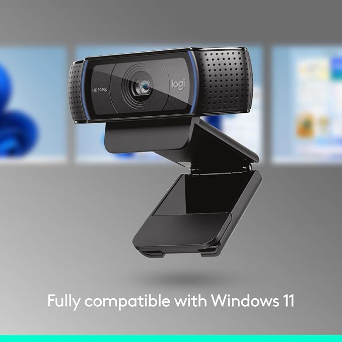 Logitech C920x HD Pro PC Webcam, Full HD 1080p/30fps Video, HD Light Correction - Image 5