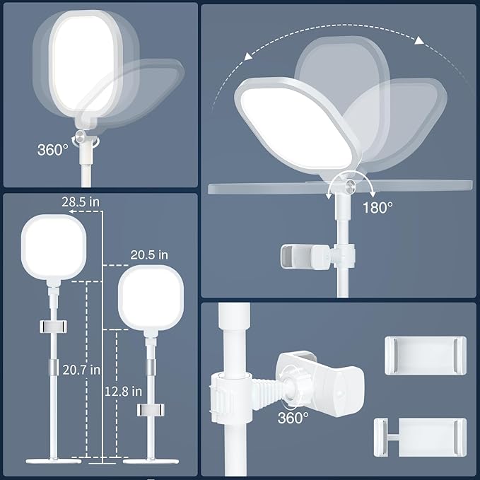 White 1Pack Video Conference Lighting - Image 5
