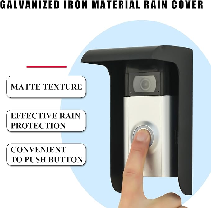 Doorbell Rain Cover, Small Video Doorbell Shield, Outdoor Access Control Keypad - Image 6