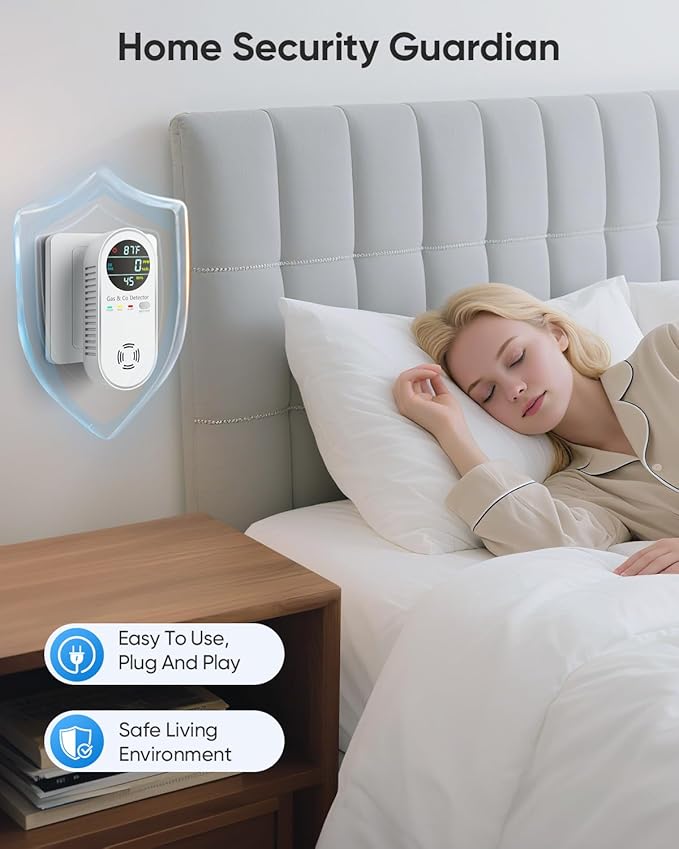 Vilfet Carbon Monoxide Detectors & Natural Gas Detector, 4-in-1 Carbon Monoxide - Image 6
