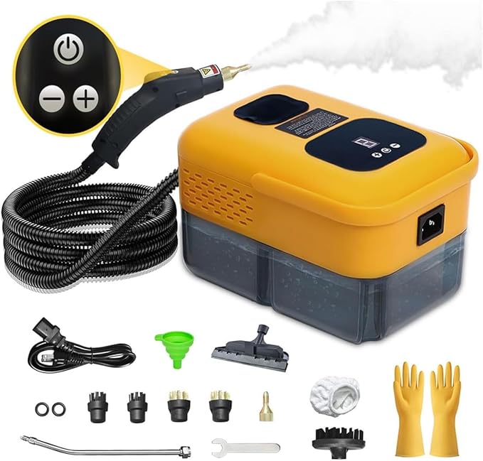 Heavy Duty Handheld Steam Cleaner, 15s Heat-Up, 9-Level Adjustable 2500W by Unknown