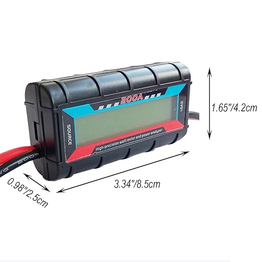 Proshopping 200A RC Watt Meter, High Precision Power Analyzer, DC 0-60V Volt - Image 2