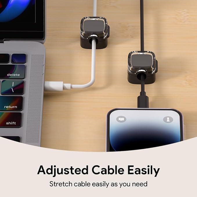 Magnetic Cable Clips, Adjustable Cord Holder Management, Adhesive Wire Keeper - Image 5