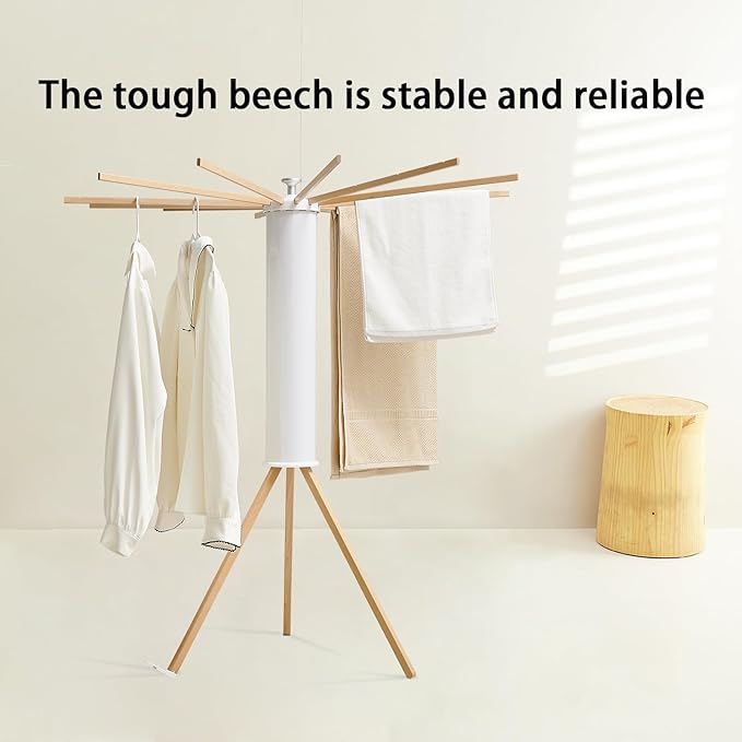 JOOM Tripod Clothes Drying Rack, Garment Rack Portable and Foldable Space - Image 4
