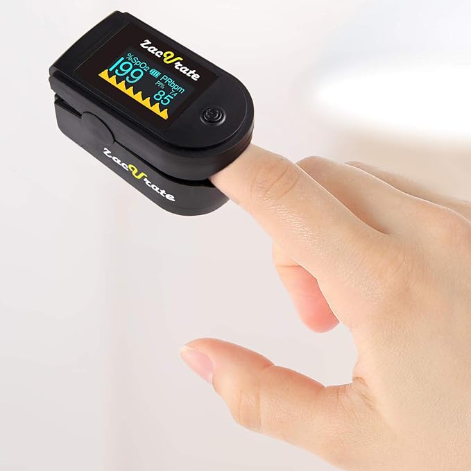 Zacurate 500C Elite Fingertip Pulse Oximeter Blood Oxygen Saturation Monitor - Image 3
