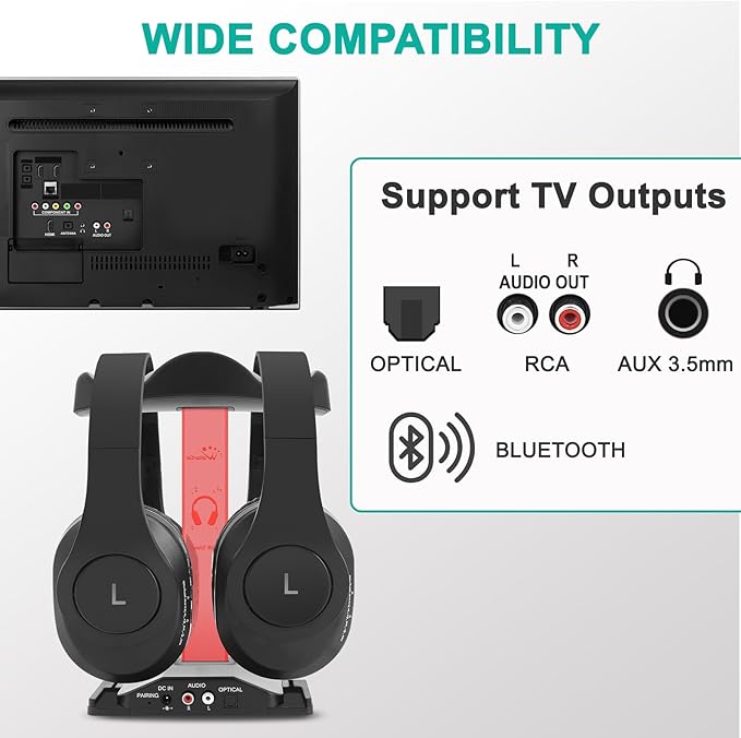 WallarGe Dual Wireless Headphones - Image 6