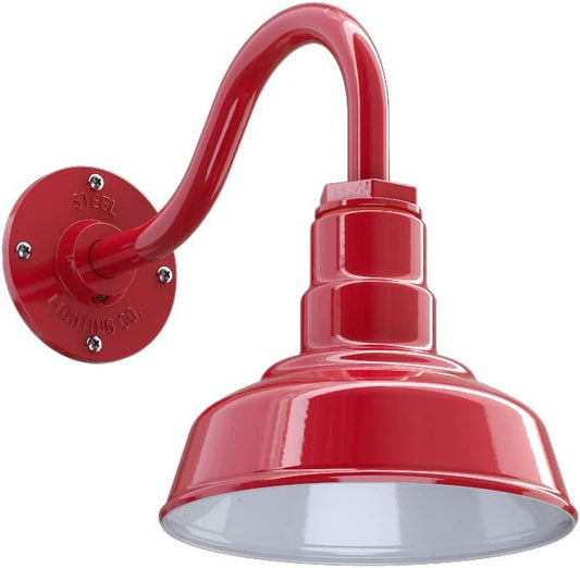 Steel Lighting Co. Hawthorne Barn Light | Outdoor Wall Mounted | 8 inch Dome | by SteelLightingCo