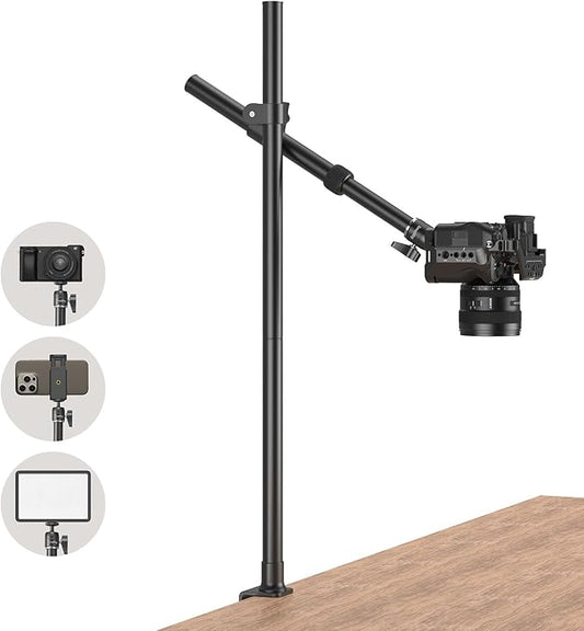SMALLRIG Camera Desk Mount, Overhead Camera Arm Stand by SmallRig